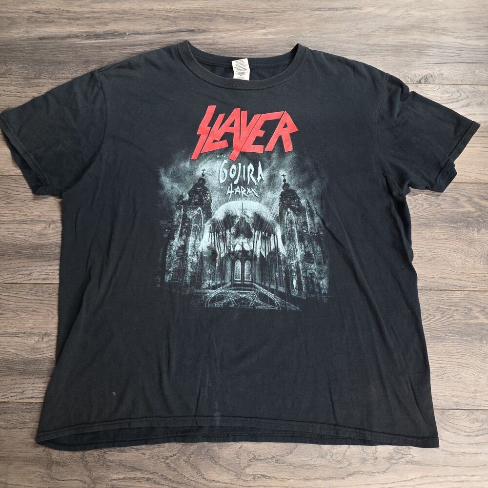 2013 Slayer Gojira North America Concert Tour Large Shirt Trash Metal